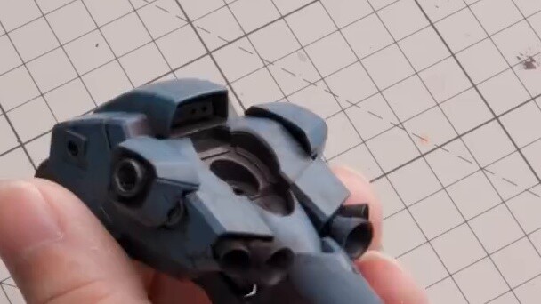 Can you do this with brush painting? The final step of mixing and matching Gundam into Armored Core!