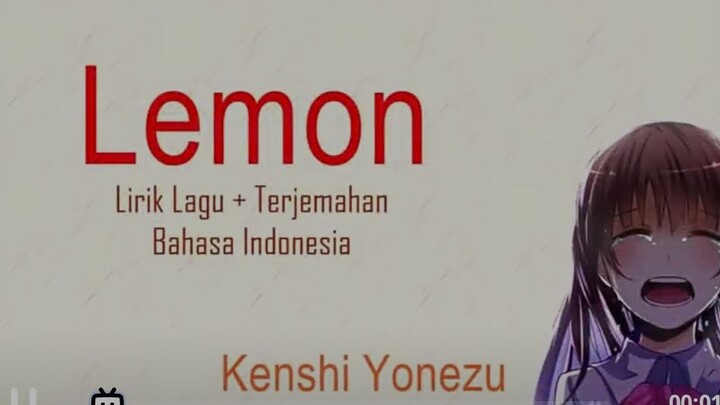 LEMON 🍋lirik dan terjemahan KENSIYONEZU