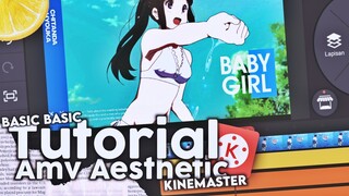 Basic Tutorial Amv Aesthetic Style in Kinemaster! sub english