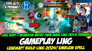 CARA MAIN LING BUFF + TUTORIAL ULTI LING 2024❗BUILD LING TERSAKIT 2024❗GAMEPLAY LING FAST HAND