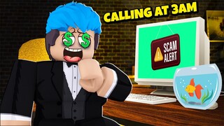 Scam Calls To Save Friends | Roblox | CALLING SOMEONE AT 3AM ENDING