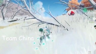 Sanbao ใช้เวลาเพียงไม่กี่วินาทีในการบินเหนือภูเขาที่ปกคลุมด้วยหิมะ ประสบการณ์โลกใบใหญ่ T0