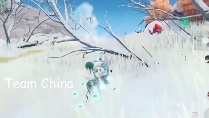 Sanbao ใช้เวลาเพียงไม่กี่วินาทีในการบินเหนือภูเขาที่ปกคลุมด้วยหิมะ ประสบการณ์โลกใบใหญ่ T0