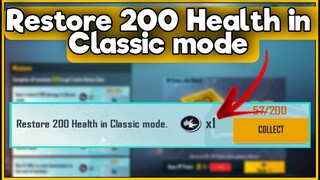 Restore 200 Health in Classic mode | Bonus RP Point New Event BGMI