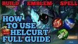 How to use Helcurt guide & best build mobile legends ml 2020