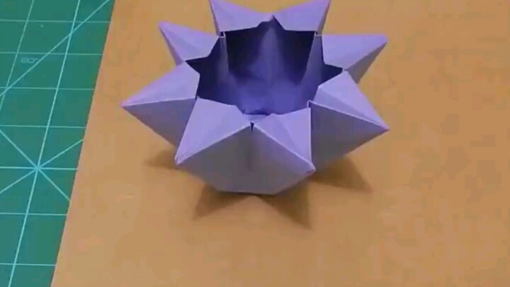 Cestinha estrela de origami - parte 1