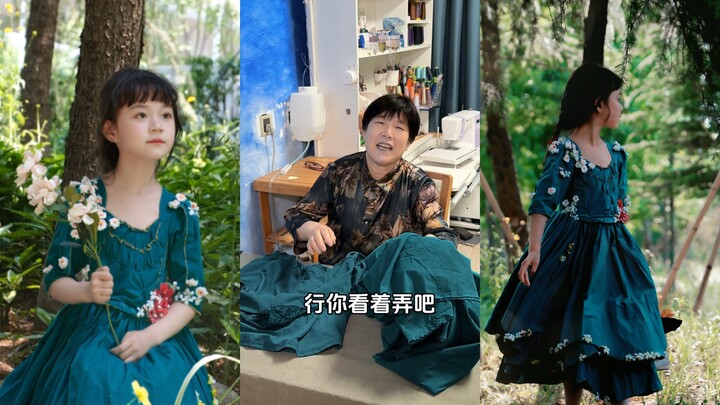 Mùa hè may cho con một chiếc đầm liền đơn giản, dễ thương