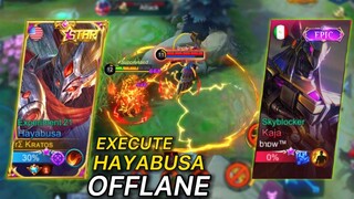 OFFLANE HAYABUSA WITH EXECUTE IS BROKEN! | MOBILE LEGENDS