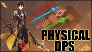 Zhongli As A Physical DPS Is Crazy! [Weapon Test] - Gesnhin Impact