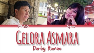 Gelora Asmara - Derby Romeo | Cover by Agnes & Windah Basudara ( Ai Cover Song )