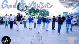【Z轴舞团】30度天气穿加绒卫衣跳舞！13人完全体一镜到底路演翻跳seventeen最新回归曲音乐之神