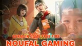 bermain game free Fire dengan noufal