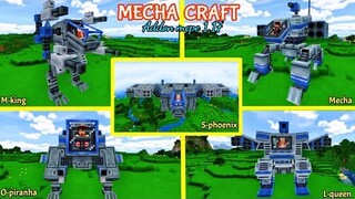 BARU !! Addon Robot Tercanggih Di Minecraft || MECHA CRAFT Addon