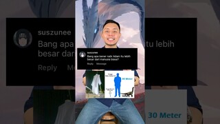 Nabi Adam lebih BESAR dan TINGGI dari manusia biasa? Manusia di masa depan jadi kecil?? #shorts