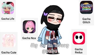 My oc in every gacha apps (~￣³￣)~