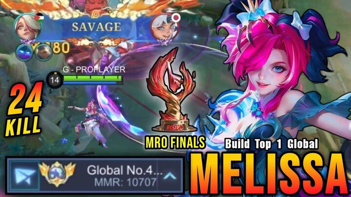 24 Kills + SAVAGE!! MRO Finals Melissa Insane 10.700+ MMR!! - Road To Top 1 Glob