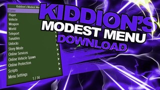 GTA 5 MOD MENU | KIDDIONS MOD MENU FOR GTA 5 ONLINE | UNDETECTED 2022