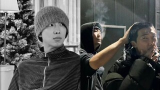 BTS's RM posts then quickly deletes a photo of him smoking
