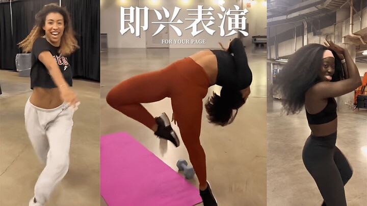 Secara acak berikan para penari wanita muda ini sebuah ritme, lihat bagaimana mereka mengekspresikan