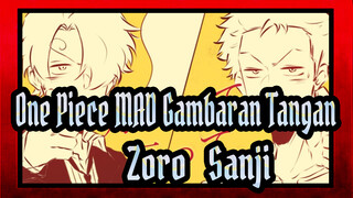 One Piece MAD Gambaran Tangan 
Zoro & Sanji