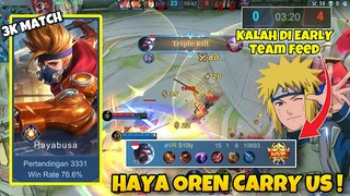 BINGUNG TEAM KALAH DI EARLY GAME ? LAKUKAN INI ! Pake HAYA OREN AUTO GENDONG ! Stenly Hayabusa