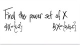 Find the power set of X if a) X= {a,b}  b) X={a,b,c}