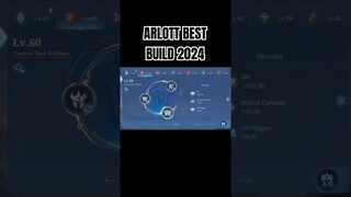 Arlott Best Build 2024 #shorts #mlbb