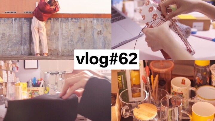 [Vlog #62] 36 Days at Home | DIY Planner Cover | Cup Showcase | Gift Box Wrapping | Daily Life at Ho