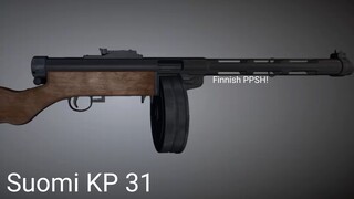 Weapon field strip:Suomi 31(first vid in Bili2)