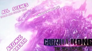 Every Godzilla 2024 Atomic Breath Scenes +Nuclear Pulses | Godzilla X Kong The New Empire