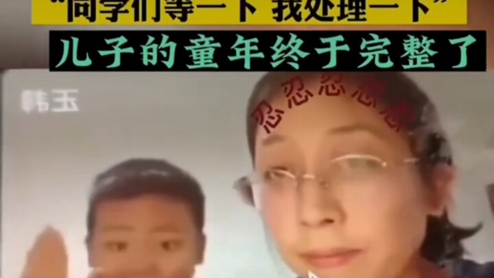 Teacher’s online class interrupted by son “causing trouble” in the background