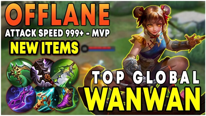 WANWAN OFFLANE!! Top Global Wanwan Thrilling Gameplay | enemy crying want to surrender | WANWAN MLBB