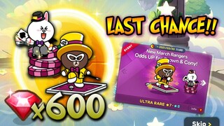 GACHA 600 RUBY DEMI MAGICIAN BROWN & GAMBLER CONY!! ✨🌒 LINE RANGERS (INDONESIA)