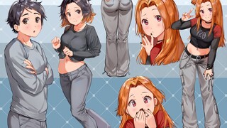 男孩变成橙发小姐姐