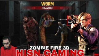 game zombie fire 3D.  worm terjangkit sangat berbahaya serangan jarak jauh