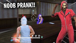 Free Fire Funny Noob Prank with Random Player Must Watch - Garena Free Fire- Total Gaming