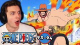 ACE IS SO COOL!! | One Piece REACTION Episode 93-94