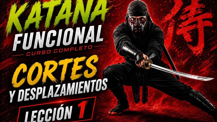 KATANA TRAINING ⚔️ Basic Cuts & Footwork | Lesson 1