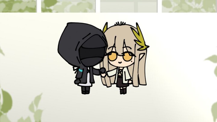 [Arknights mini animation] Just the Doctor and Miu Miu spinning in circles for 30 seconds