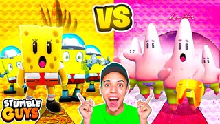 SKINS *BOB ESPONJA vs PATRICIO* BATALLA de SKINS en STUMBLE GUYS! 😨