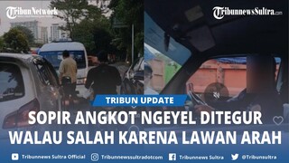 Kelakuan Sopir Jaklingko Bikin Geram, Malah Ngotot Meski Salah karena Lawan Arah, Ini Tampangnya