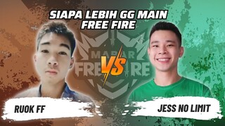 Ruok FF vs Jess No Limit: Skill Siapa Lebih GG Main FF? | Mabar Free Fire Match 151 #short