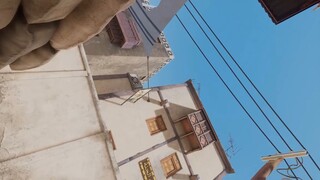 When I lay down and played dead in the game!