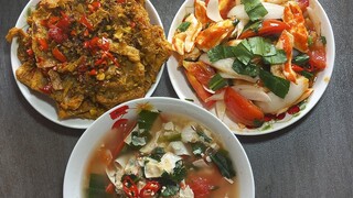 ba món ăn dể tìm nguyên liệu. canh mây.không cần trứng
