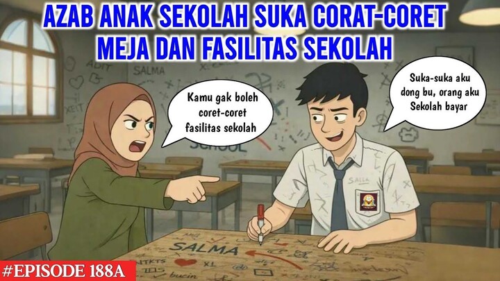 AZAB ANAK SEKOLAH SUKA CORAT-CORET MEJA DAN FASILITAS SEKOLAH  COCO MEONG EPISOD