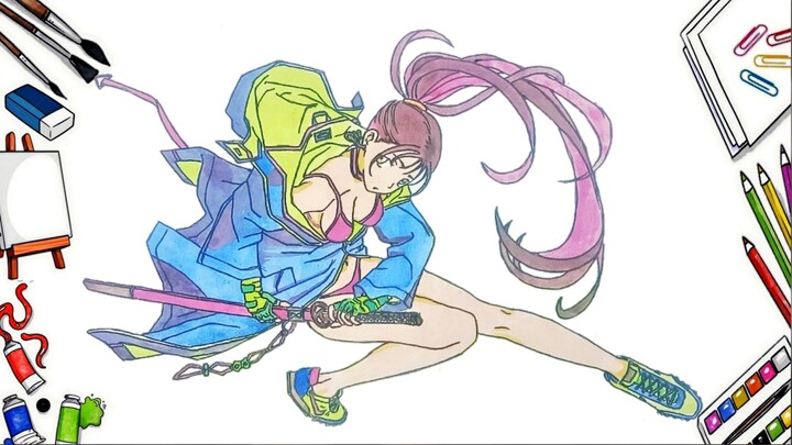 Menggambar Anime Perempuan Keren