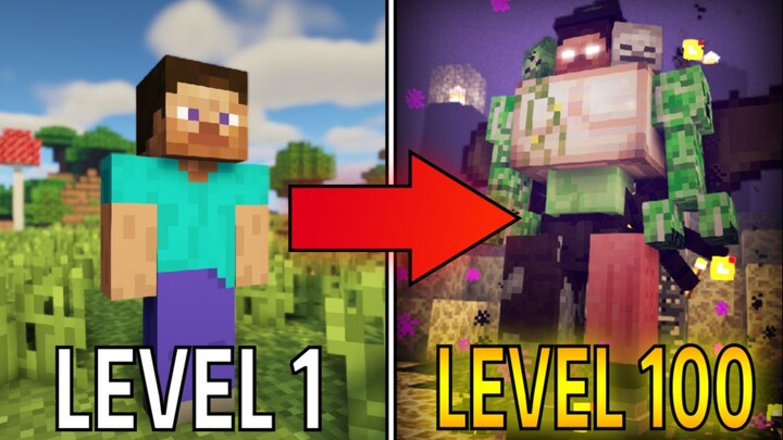 Minecraft, tapi setiap kali kamu naik level, kamu berubah bentuk!