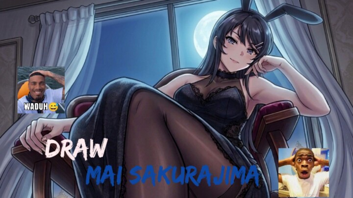 Draw Mai Sakurajima Goes Wrong 😹😹 (Digital)