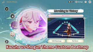 Custom Beatmap | Kazuha vs Raiden Shogun Cutscene Theme [NA server] Genshin Impact