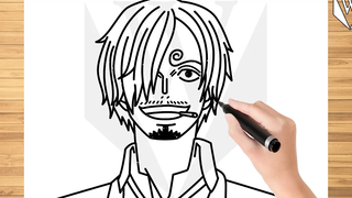 วิธีการวาด ซันจิ วันพีช ทีละขั้นตอนง่าย ๆ สำหรับเด็กและผู้เริ่มต้นฝึกสอนการวาดเคล็ดลับ